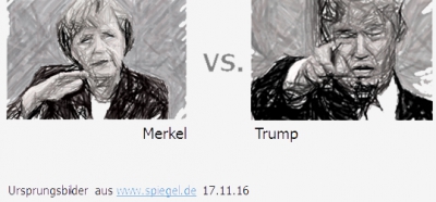 Donald Trump und Angela Merkel – verschiedener geht Führung kaum